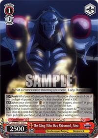 The King Who Has Returned, Ainz - Nazarick: Tomb of the Undead Vol.3 Extra Booster - Weiss Schwarz card