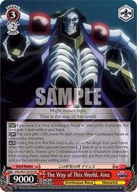 The Way of This World, Ainz (HR) - Nazarick: Tomb of the Undead Vol.3 Extra Booster - Weiss Schwarz card