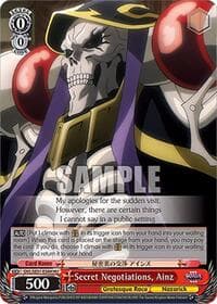 Secret Negotiations, Ainz (HU) - Nazarick: Tomb of the Undead Vol.3 Extra Booster - Weiss Schwarz card