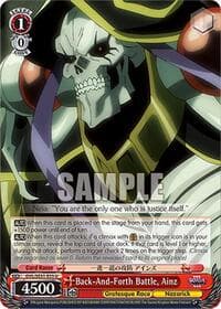 Back-And-Forth Battle, Ainz - Nazarick: Tomb of the Undead Vol.3 Extra Booster - Weiss Schwarz card