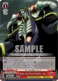 Back-And-Forth Battle, Ainz (HU) - Nazarick: Tomb of the Undead Vol.3 Extra Booster - Weiss Schwarz card
