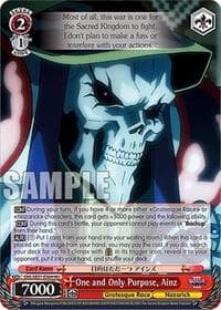 One and Only Purpose, Ainz (HU) - Nazarick: Tomb of the Undead Vol.3 Extra Booster - Weiss Schwarz card