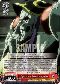 Operation Execution, Ainz - Nazarick: Tomb of the Undead Vol.3 Extra Booster - Weiss Schwarz card