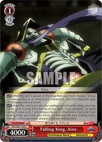 Falling King, Ainz - Nazarick: Tomb of the Undead Vol.3 Extra Booster - Weiss Schwarz card