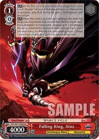 Falling King, Ainz (HC) - Nazarick: Tomb of the Undead Vol.3 Extra Booster - Weiss Schwarz card