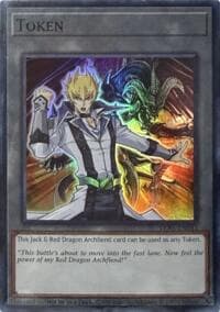 Token: Jack Atlas & Red Dragon Archfiend - Blazing Dominion - YuGiOh card