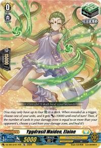 Yggdrasil Maiden, Elaine - DZ-SS13: Blaster Blade Start Deck - Cardfight Vanguard card