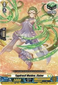 Yggdrasil Maiden, Elaine (TDR) - DZ-SS13: Blaster Blade Start Deck - Cardfight Vanguard card