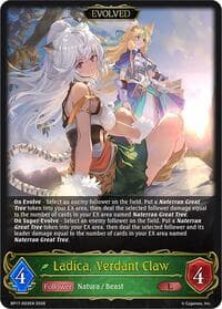 Ladica, Verdant Claw (Evolved) - BP17: Convergent Destinies - Shadowverse: Evolve card