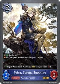 Tetra, Serene Sapphire - BP17: Convergent Destinies - Shadowverse: Evolve card