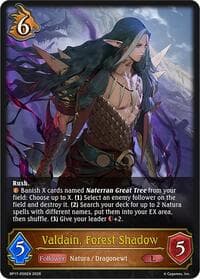 Valdain, Forest Shadow - BP17: Convergent Destinies - Shadowverse: Evolve card