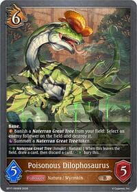 Poisonous Dilophosaurus - BP17: Convergent Destinies - Shadowverse: Evolve card