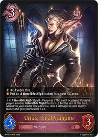 Urias, Final Vampire - BP17: Convergent Destinies - Shadowverse: Evolve card