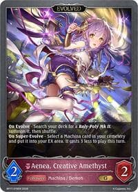 Aenea, Creative Amethyst (Evolved) - BP17: Convergent Destinies - Shadowverse: Evolve card