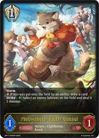 Meowskers, Fluffy Consul - BP17: Convergent Destinies - Shadowverse: Evolve card
