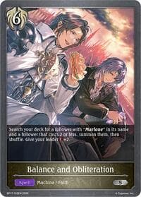 Balance and Obliteration - BP17: Convergent Destinies - Shadowverse: Evolve card