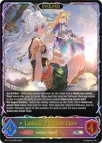 Ladica, Verdant Claw (Evolved) (SL) - BP17: Convergent Destinies - Shadowverse: Evolve card