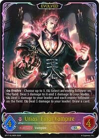 Urias, Final Vampire (Evolved) (SL) - BP17: Convergent Destinies - Shadowverse: Evolve card