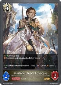 Marlone, Peace Advocate - P22EN (Foil) - BP17: Convergent Destinies - Shadowverse: Evolve card