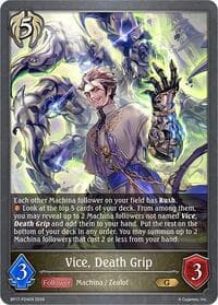 Vice, Death Grip - P24EN (Foil) - BP17: Convergent Destinies - Shadowverse: Evolve card