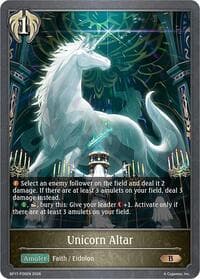 Unicorn Altar - P26EN (Foil) - BP17: Convergent Destinies - Shadowverse: Evolve card