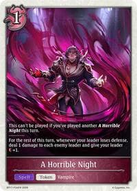 A Horrible Night - P34EN (Foil) - BP17: Convergent Destinies - Shadowverse: Evolve card