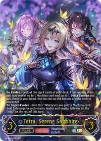 Tetra, Serene Sapphire (Evolved) (U) - BP17: Convergent Destinies - Shadowverse: Evolve card