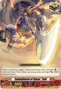 Embodiment of Spear, Tahr - DZ-SS14: Dragonic Overlord Start Deck - Cardfight Vanguard card