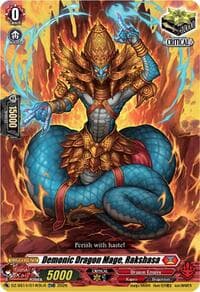 Demonic Dragon Mage, Rakshasa (TDR) - DZ-SS14: Dragonic Overlord Start Deck - Cardfight Vanguard card
