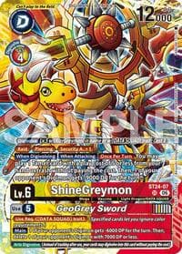 ShineGreymon // GeoGrey Sword (Dual Revolution Release Event Participant) - Dual Revolution Release Event Cards - Digimon Card Game card