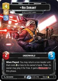 Rio Durant - Beckett's Right Hands - Organized Play Promos - Star Wars: Unlimited card