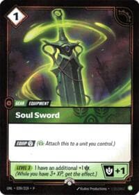Soul Sword - Riftbound Organized Play Promotional Cards - Riftbound: League of Legends Trading Card Game card
