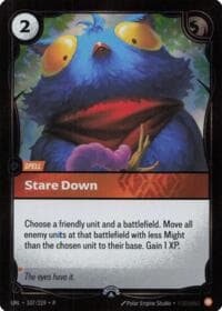 Stare Down - Riftbound Organized Play Promotional Cards - Riftbound: League of Legends Trading Card Game card