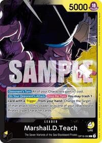 Marshall.D.Teach (080) - The Time of Battle - One Piece Card Game card