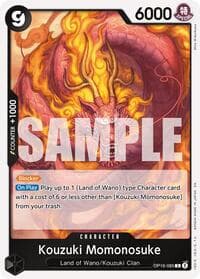 Kouzuki Momonosuke (085) - The Time of Battle - One Piece Card Game card