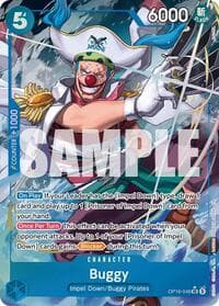Buggy (048) (Alternate Art) - The Time of Battle - One Piece Card Game card