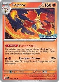 Delphox - 013/086 (Chaos Rising Stamped) - Miscellaneous Cards & Products - Pokemon card