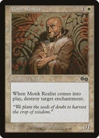 Monk Realist - Urza's Saga - Magic: The Gathering card