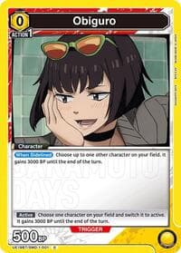 Obiguro - UE19BT: SAKAMOTO DAYS - Union Arena card