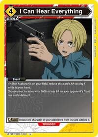 I Can Hear Everything - UE19BT: SAKAMOTO DAYS - Union Arena card