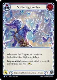Scattering Conflux (Red) - Armory Deck: Zyggy - Flesh and Blood TCG card