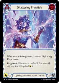 Shattering Flowtide (Blue) - Armory Deck: Zyggy - Flesh and Blood TCG card