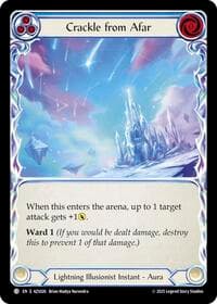 Crackle From Afar (Blue) - Armory Deck: Zyggy - Flesh and Blood TCG card