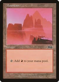 Mountain (346) - Urza's Saga - Magic: The Gathering card