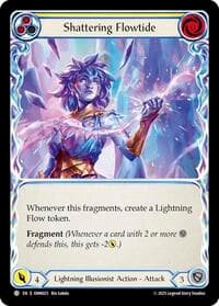 Shattering Flowtide (Yellow) - Omens of the Third Age - Flesh and Blood TCG card