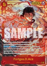 Portgas.D.Ace (118) (Alternate Art) - The Time of Battle - One Piece Card Game card