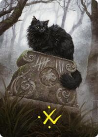 Nine-Lives Familiar 2 Art Card (36/54) (Gold-Stamped Signature) - Art Series: Foundations - Magic: The Gathering card