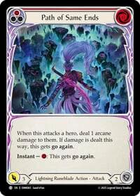 Path of Same Ends (Red) - Omens of the Third Age - Flesh and Blood TCG card