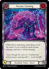 Arcanic Cunning (Blue) - Omens of the Third Age - Flesh and Blood TCG card