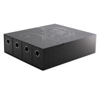 Fortress Card Drawers Horizontal 4 - Black - Dragon Shield Accessories - Collectible Storage card